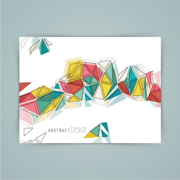 Vettore disegno astratto con pezzi colorati