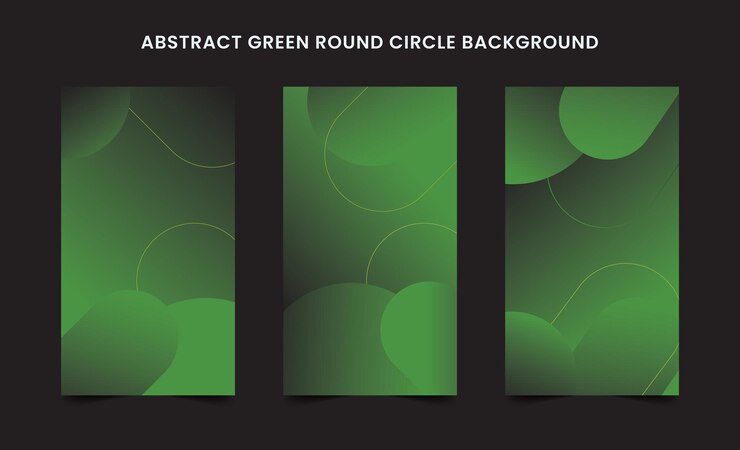 Disegno astratto del fondo del cerchio rotondo verde