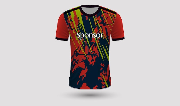 Disegno astratto della maglia da calcio
