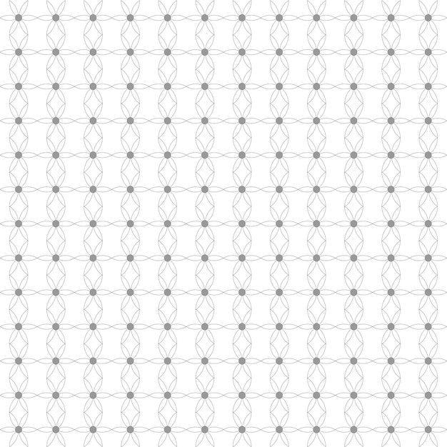 Disegno astratto senza cuciture con un fiore bianco e nero su uno sfondo bianco