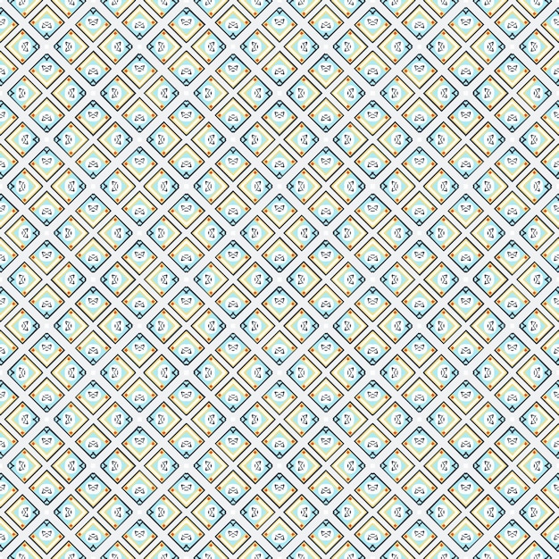 Disegno astratto senza cuciture multicolore Sfondio e sfondo multicolore Disegno ornamentale colorato Ornamenti a mosaico a vettori illustrazione grafica