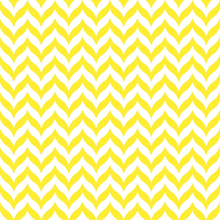 Vettore disegno bianco senza cuciture con chevron giallo minimalista e infantile per tessuti di tessuto