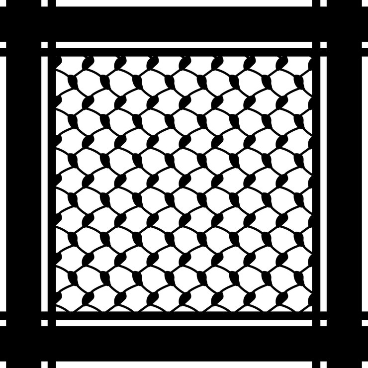 Disegno classico palestinese Keffiyeh
