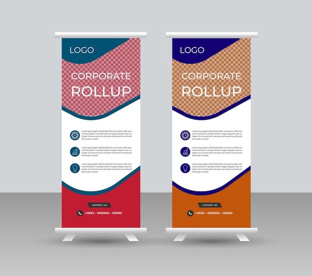 Disegno del banner arrotolato