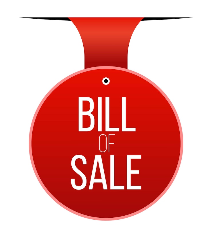 Vettore disegno del banner bill of sale icona di bill of sale illustrazione vettoriale in stile piatto