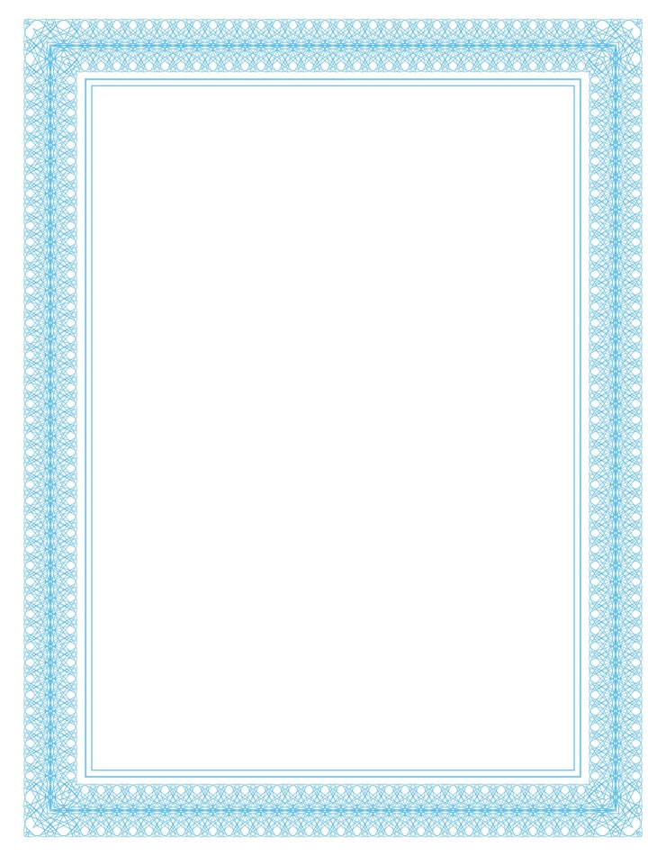 Disegno del confine del certificato