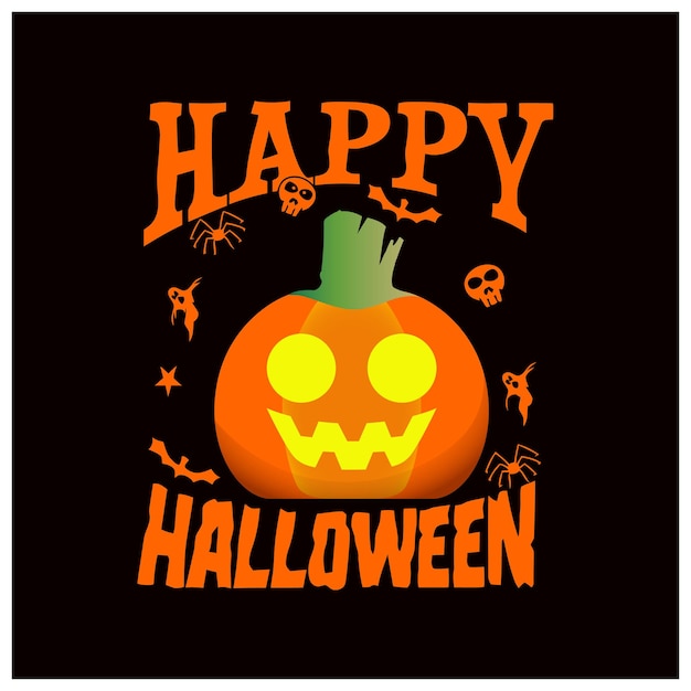 Disegno del fondo di Halloween della luna piena Vettore Premium