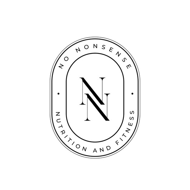 Disegno del logo con la lettera n monogramma