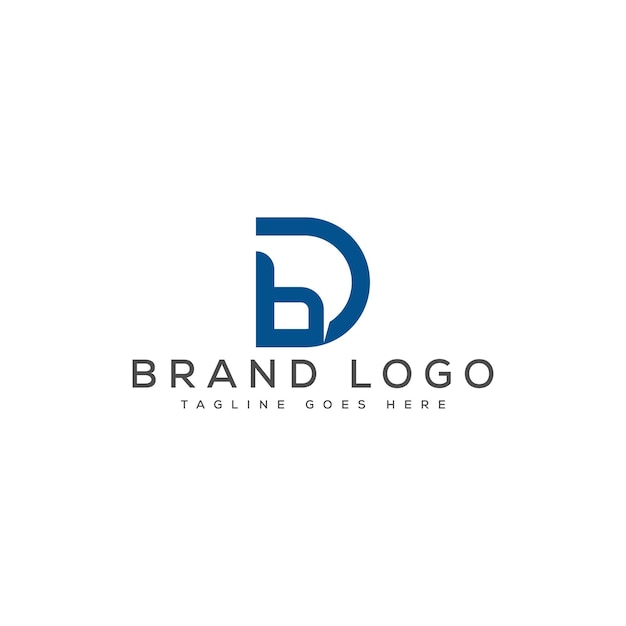 Disegno del logo del monogramma DB