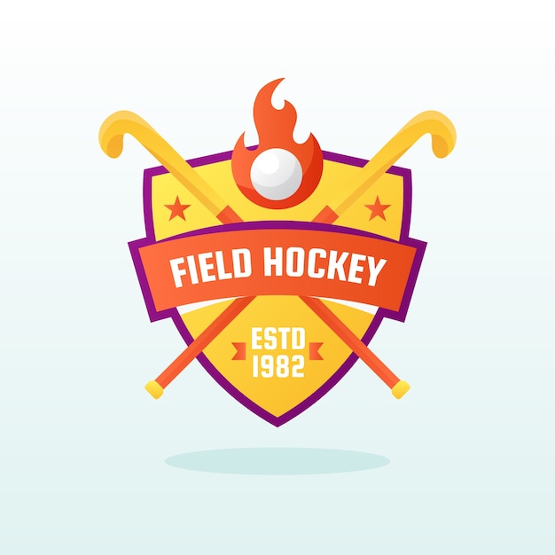 Disegno del logo dell'hockey su prato