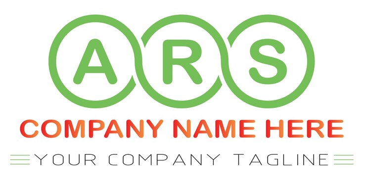 Vettore disegno del logo della lettera ars