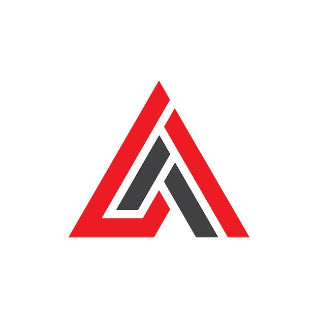 Disegno del logo della lettera geometrica A