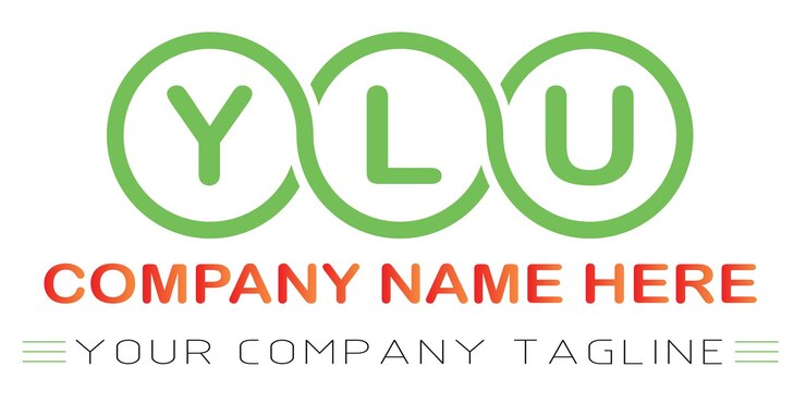 Vettore disegno del logo della lettera ylu