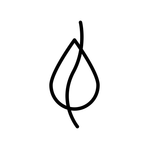 Disegno del logo delle gocce d'acqua e dei semi di caffè