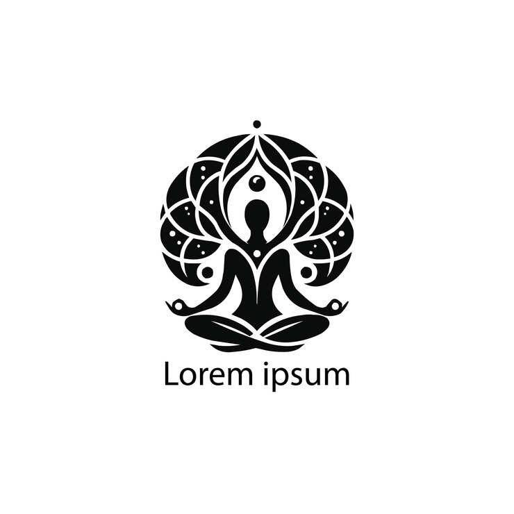 disegno del logo dello yoga