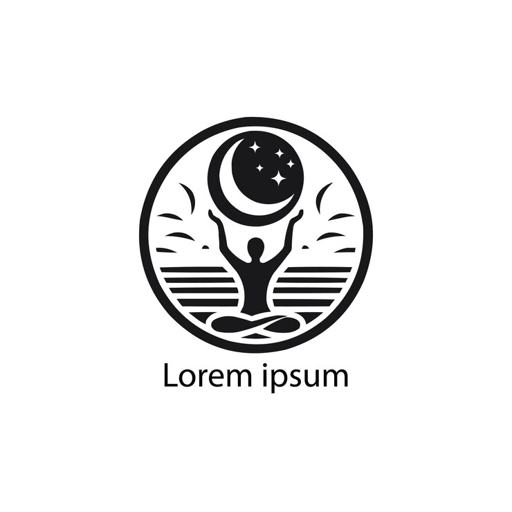 disegno del logo dello yoga