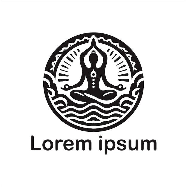 disegno del logo dello yoga