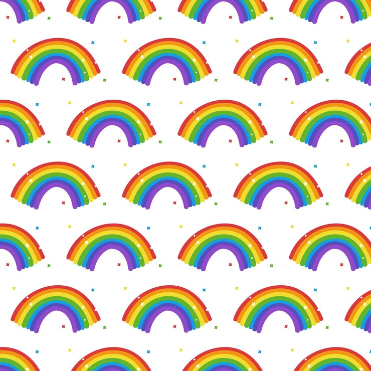 Vettore disegno del modello arcobaleno