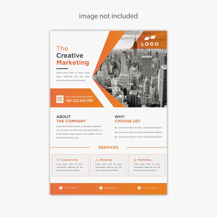 disegno del modello di business flyer