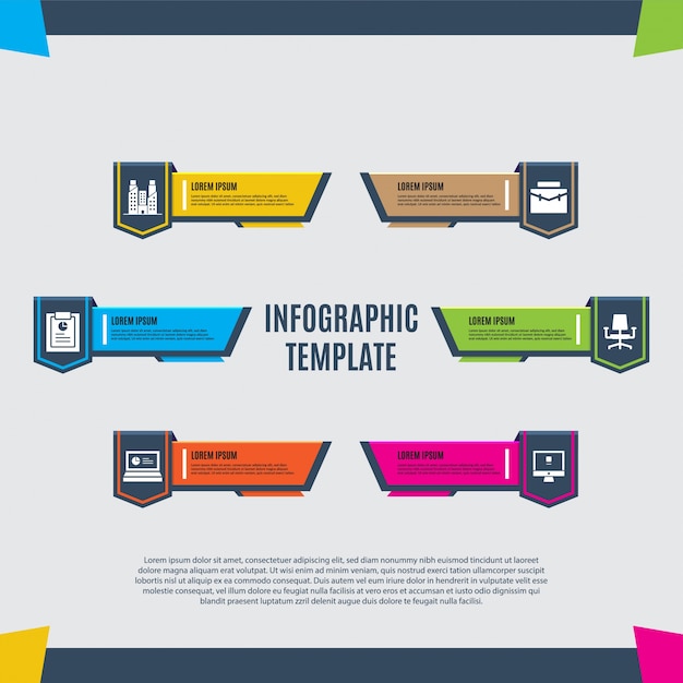 Disegno del modello di business infografica semplice e professionale