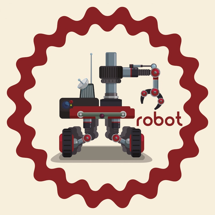 Vettore disegno dell'icona del robot