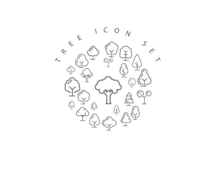 Disegno dell'icona dell'albero