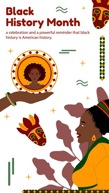 disegno dell'illustrazione della storia di instagram della storia nera