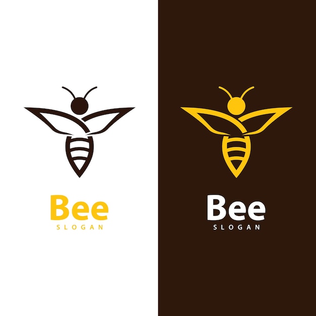 Disegno dell'illustrazione delle immagini del logo dell'ape