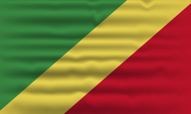 Disegno della bandiera della Repubblica del Congo