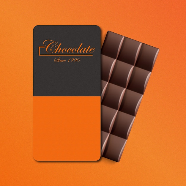 Disegno della confezione di cioccolato