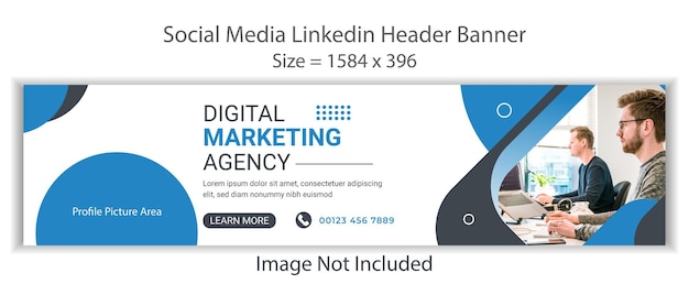 Disegno della foto di copertina di Linkedin o bel sfondo di Linkedin