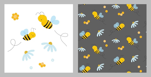 Disegno delle api dei cartoni animati