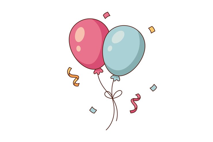 Disegno di adesivo per palloncino di Capodanno