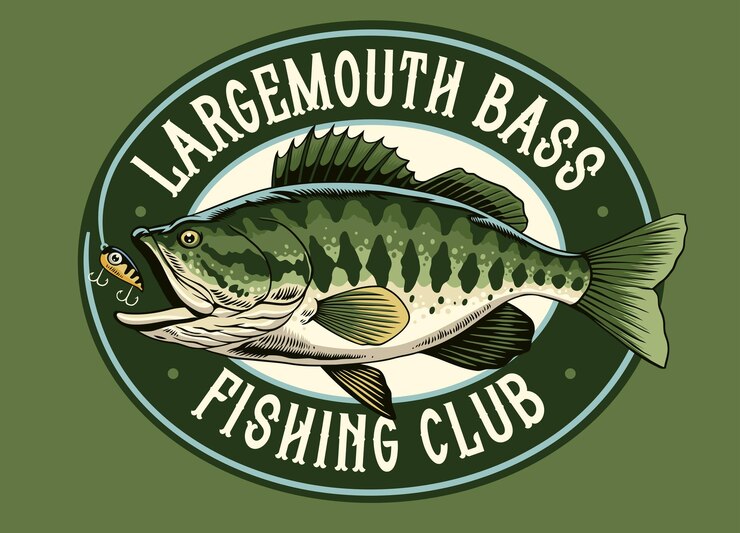 Disegno di camicia d'epoca di Largemouth Bass