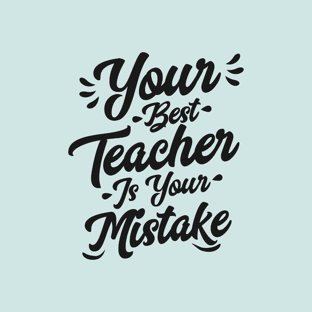 disegno di citazione di tipografia motivazionale disegnata a mano