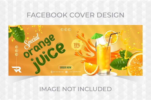 disegno di copertina di succo d'arancia