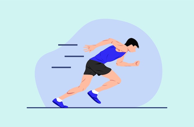disegno di illustrazione vettoriale di persone che praticano sport