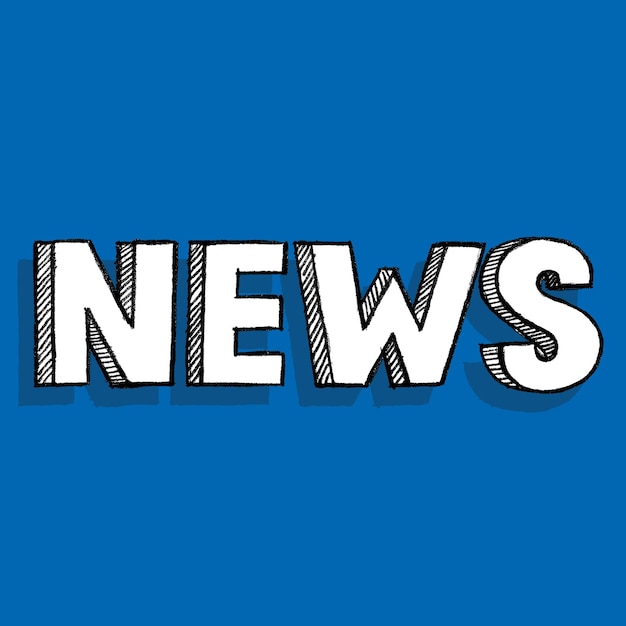Disegno di lettere di notizie