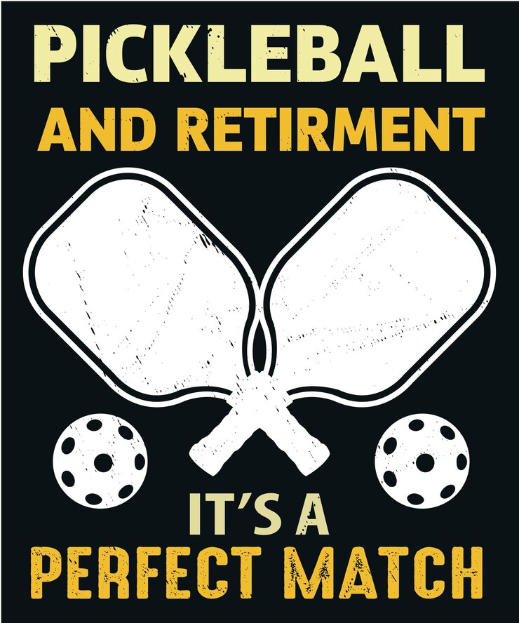 Vettore disegno di maglietta per il pickleball