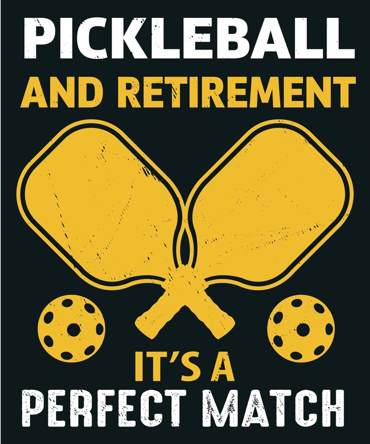 Vettore disegno di maglietta per il pickleball