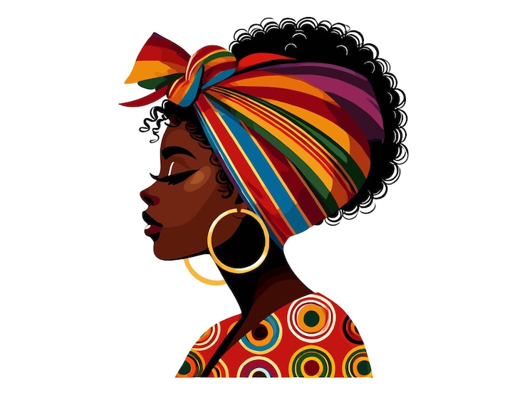 Vettore disegno di magliette black woman melanin african american queen