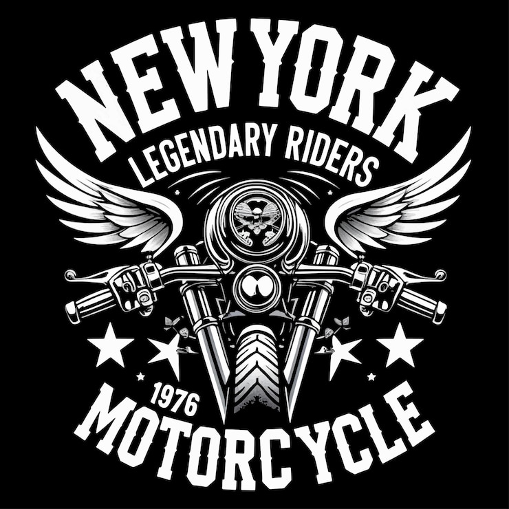 Vettore disegno di magliette da motociclista