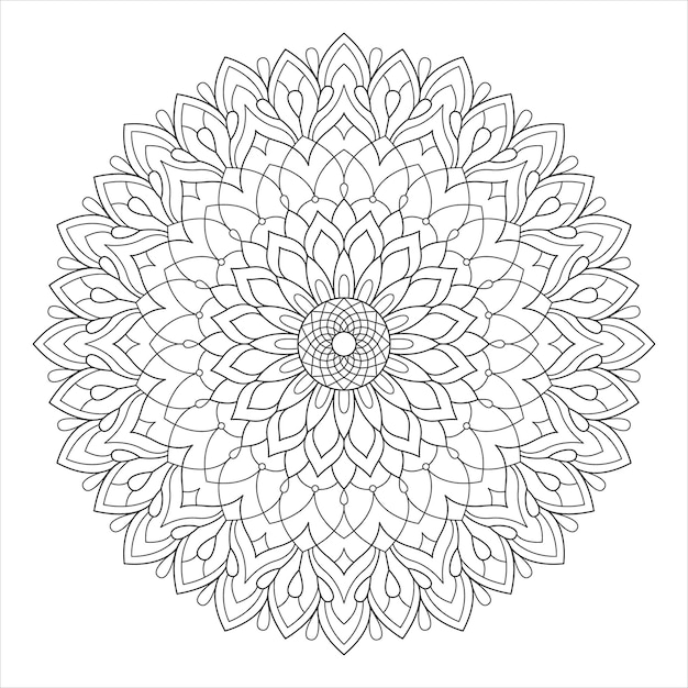 Disegno di mandala per colorare