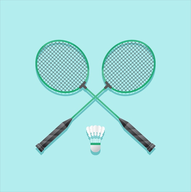 disegno di racchetta sportiva con sfondo blu