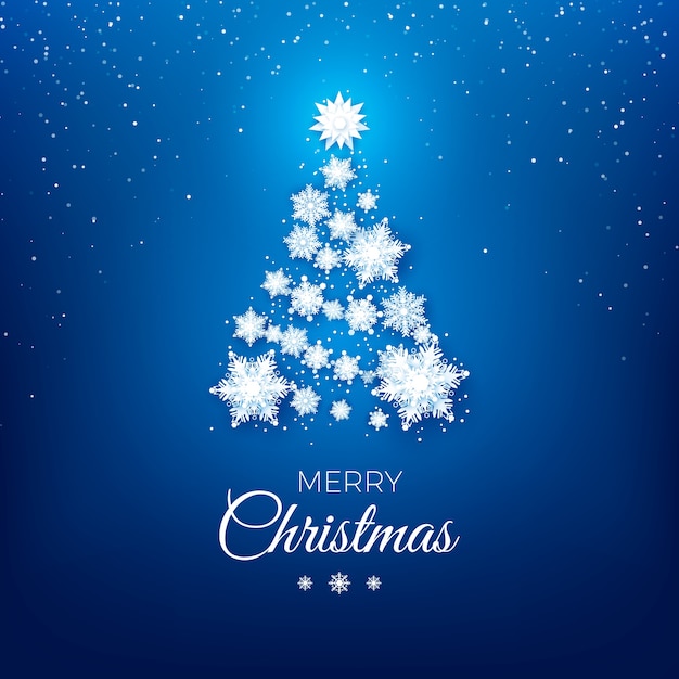Disegno di saluto dell'albero di Natale