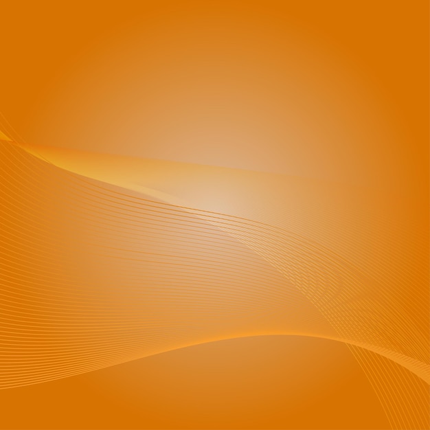 Disegno di sfondo a linea arancione