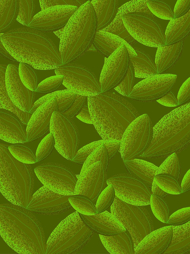 Vettore disegno di sfondo a modello di foglie verdi astratte concetto floreale e naturale per tessuti tessili