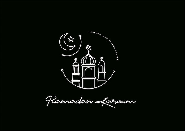 Disegno di sfondo del festival musulmano di Eid Mubarak Ramadan Kareem