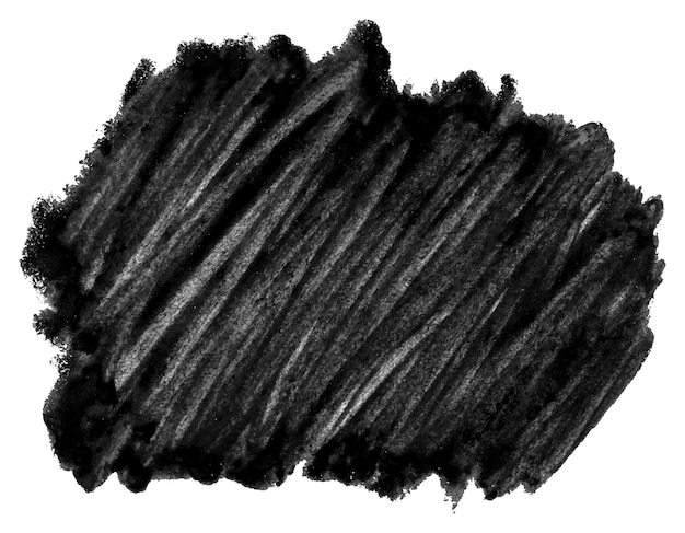 Disegno di sfondo dell'etichetta dell'acquerello nero. illustrazione vettoriale. struttura della vernice a mano