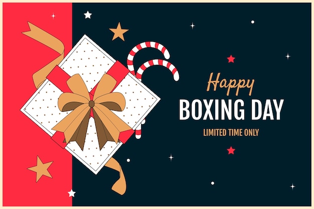 Disegno di sfondo di Boxing Day